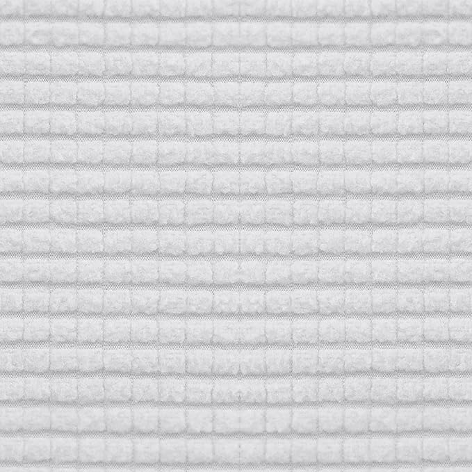 Easy-Going Stretch 4 Pieces Couch Cushion Covers for Sectional Sofa Left/Right L Shape Chaise Lounge Sofa Seat slipcover Anti-Slip Sofa Cover Soft (3 Seater + 1 Chaise, Snow White)