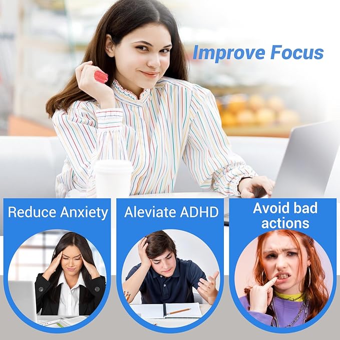 Little Ouchies Fidget Toy, Spike Roller Toy, Adults Pain stim Fidget Toy, Sensory Toy for Anxiety Relief Skin Picking, Press and Rotate Adults Spiky Sensory Toys, Portable ADHD Toys, Novelty Gifts