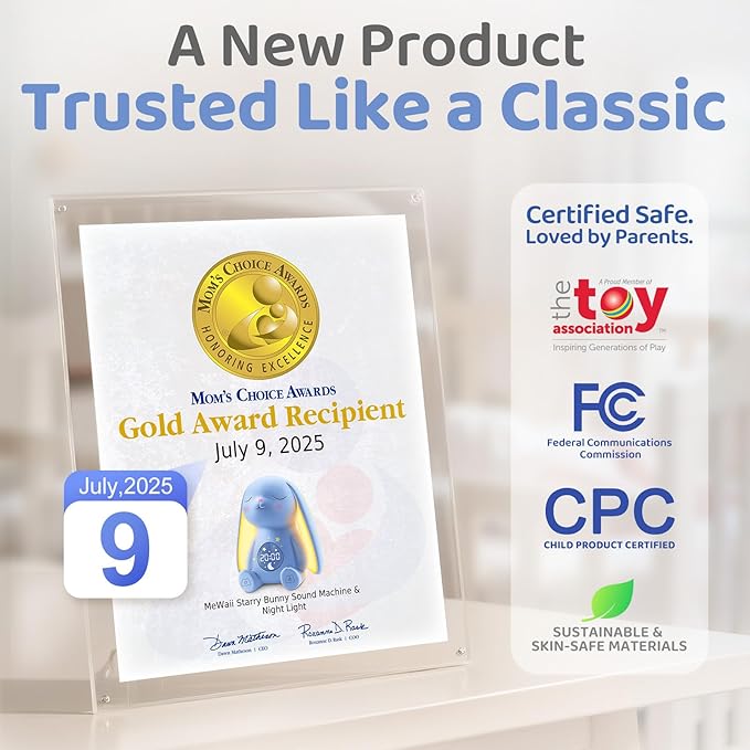 2025 Mom's Choice Awards | White Noise Sound Machine Baby with Night Light, Cry Detection,100 Soothing Sounds, App Control, 150% Battery Life, 50% Faster Sleep, Newborn Essentials