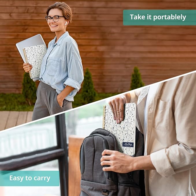 Meeting Notebook for Work Organization, Aesthetic Meeting Minutes Notebook for Work, Event Project Agenda Planner Organizer, Perfect for Office School Business Supplies, 6.9" X 9.7" - Butterfly Grove