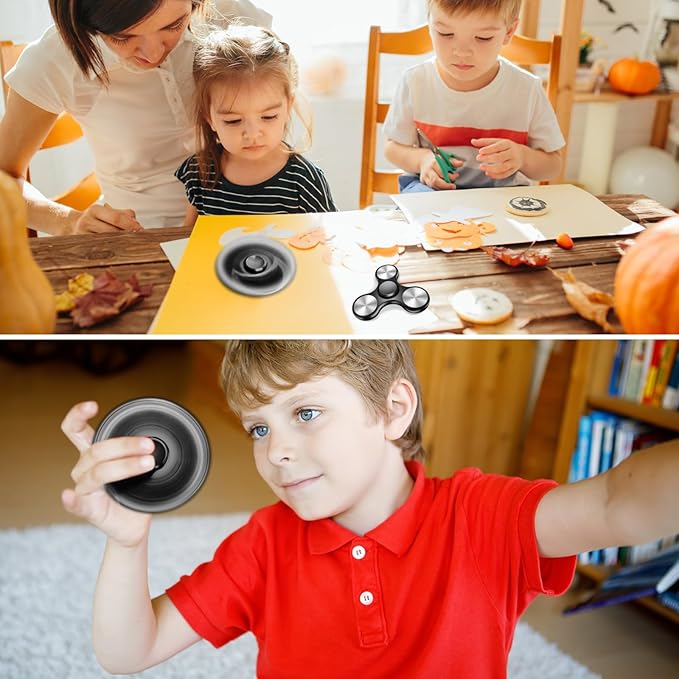 Fidget Spinners Toy, 3-8 Min Spins Time Stainless Steel Bearing Metal Fidget Spinner, EDC ADHD Stress Anxiety Relieves Fidgets Finger Toys, Novelty Toy for Kids and Adults