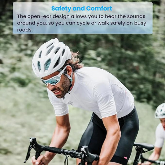 Bone Conduction Swimming Headphones IP68 Waterproof Bluetooth Headphones with 32GB MP3 Player Open Ear Wireless Headsets Underwater Multi-point connection Large Battery for Running Cycling Workouts