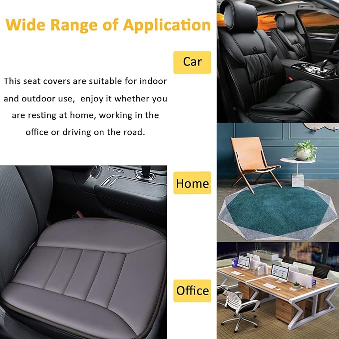 Big Ant Car Seat Cushion Pad Memory Foam Seat Cushion,Pain Relief Memory Foam Cushion Comfort Seat Protector for Car Office Home Use,Gray