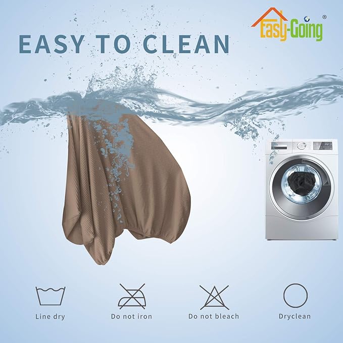 Easy-Going Stretch Cushion Cover Sofa Cushion Furniture Protector Sofa Seat Sofa slipcover Sofa Cover Soft Flexibility with Elastic Bottom(Oversized Sofa Cushion, Camel)