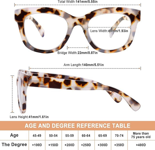 Progressive Multifocus Reading Glasses for Women Men Blue Light Blocking Computer No Line Multifocal Readers