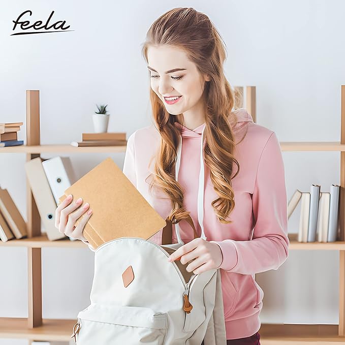 feela 90 Pack Kraft Notebooks Bulk, Lined Travel Journals Note Pad Notebooks for Men Women Girls Students, Making Plans Writing Memos Office School Supplies, A5, 60 Pages, 8.3” X 5.5”