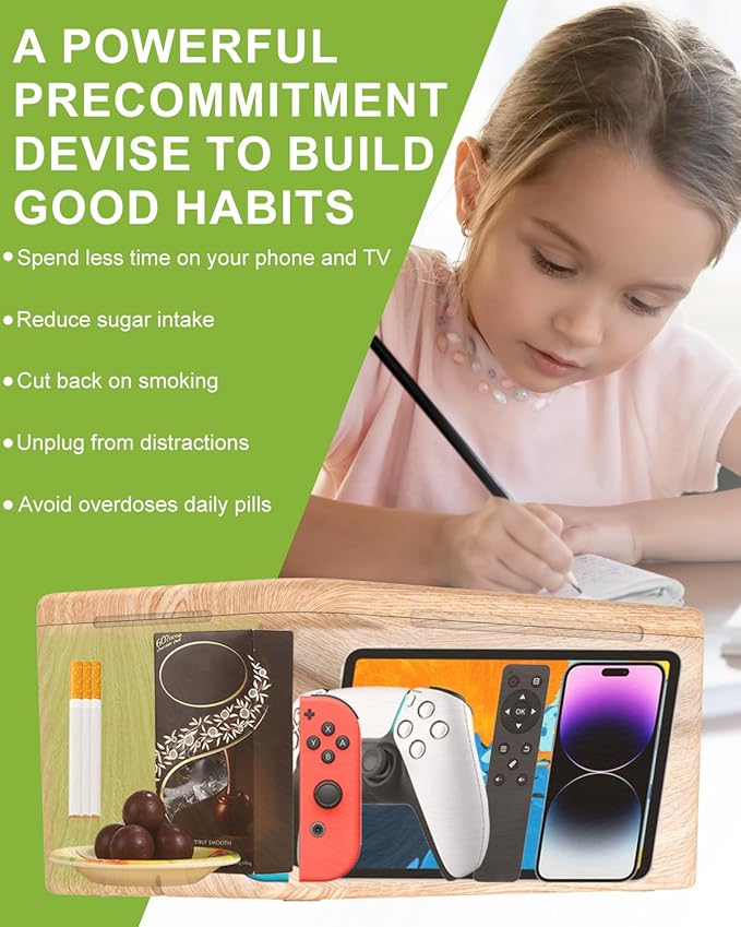 ySky Safe Timed Lock Box, Phone Lock Box with Timer Unplug from Phones,Video Games,Social Media,Snacks&Cravings,Self-Control Lockable Storage Box, Phone Locker Time Locking Container for Better Habits