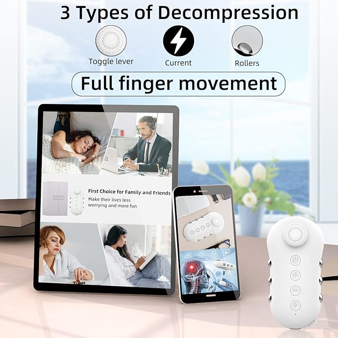 Release Microcurrent Fidget Toys, Handheld Stress Relief Toys for Adults | Help Relieve Anxiety, Stress, Tension | Kill Time | Focus | Anxiety Relief Items | ADHD Toys