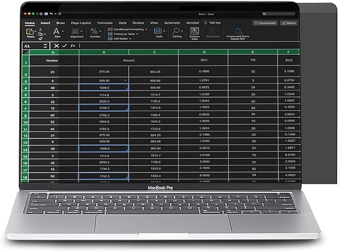 StarTech.com Laptop Privacy Screen for 13 inch MacBook Pro & MacBook Air - Magnetic Removable Security Filter - Blue Light Reducing Screen Protector 16:10 - Matte/Glossy - +/-30 Degree, TAA