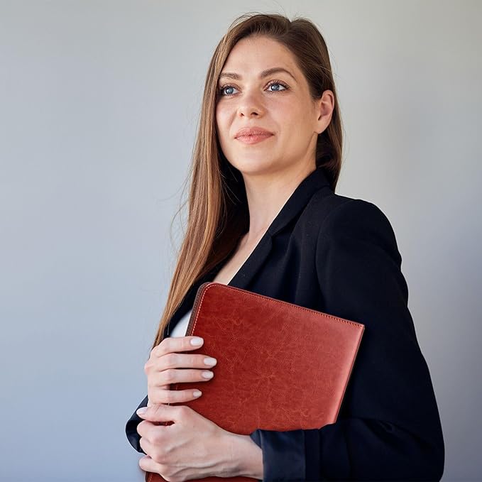 Men Leather Portfolio Women, Personalized Padfolio for Employee, Thank You Colleague Portfolio, Thank You Employee, Padfolio for Work Organization Thank You Colleagues, Christmas Thank You Gift Staff