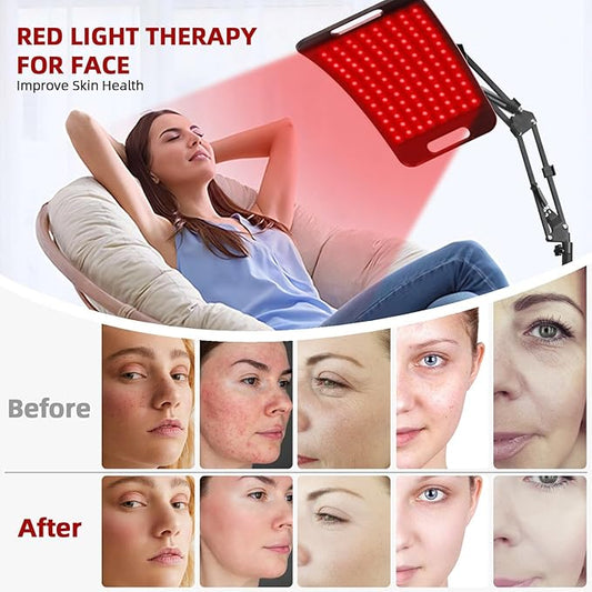 Red Light Therapy Lamp,Infrared Light Therapy with 660nm Visible Red Light & 850nm Invisible Infrared Light with Floor Stand,Infrared Light Therapy for Body