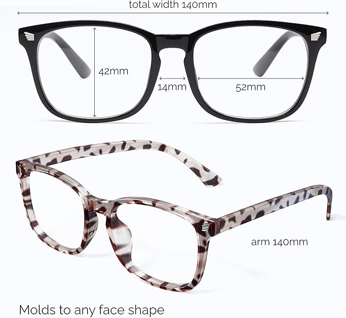 livho High Tech Blue Light Glasses - Advanced up to 99% Blue Light Blocking Computer Glasses - Screen Fatigue & UV Protection