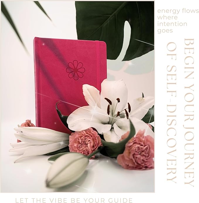 Her Vibe Journal | 13-Week Guided Mindfulness Journal for Women | Fresh Daily Prompts, Activities & Inspiration | Elegant Design & Dreamy Illustrations | Nurture Self-Love & Wellness | A5 Size | Premium Gift Box Included
