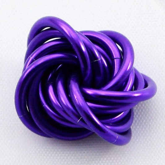 Möbii Fidget Ball (Solid Color): Quiet Mobius ADHD Anxiety Stim Stress Relief Toy Tool for Home Travel Office or Desk (Small, Full, Ultra Violet)
