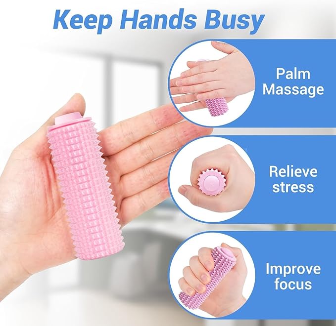 Little Ouchies Fidget Toy, Spike Roller Toy, Adults Pain stim Fidget Toy, Sensory Toy for Anxiety Relief Skin Picking, Press and Rotate Adults Spiky Sensory Toys, Portable ADHD Toys, Novelty Gifts