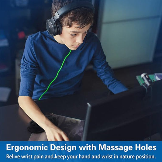 2 Pack Mouse Wrist Rest Support, Canjoy Memory Foam Mouse Wrist Rest Pad Support Cushion, Superfine Fibre Soft Ergonomic Hand Rest Support