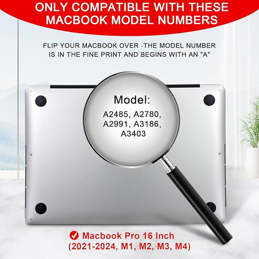 Magnetic Privacy Screen for MacBook Pro 16 Inch (2021-2024, M1, M2, M3, M4), Removable MacBook Laptop Privacy Screen Protector, Anti Blue Light Glare Filter for Mac Pro 16.2" Laptop Computer