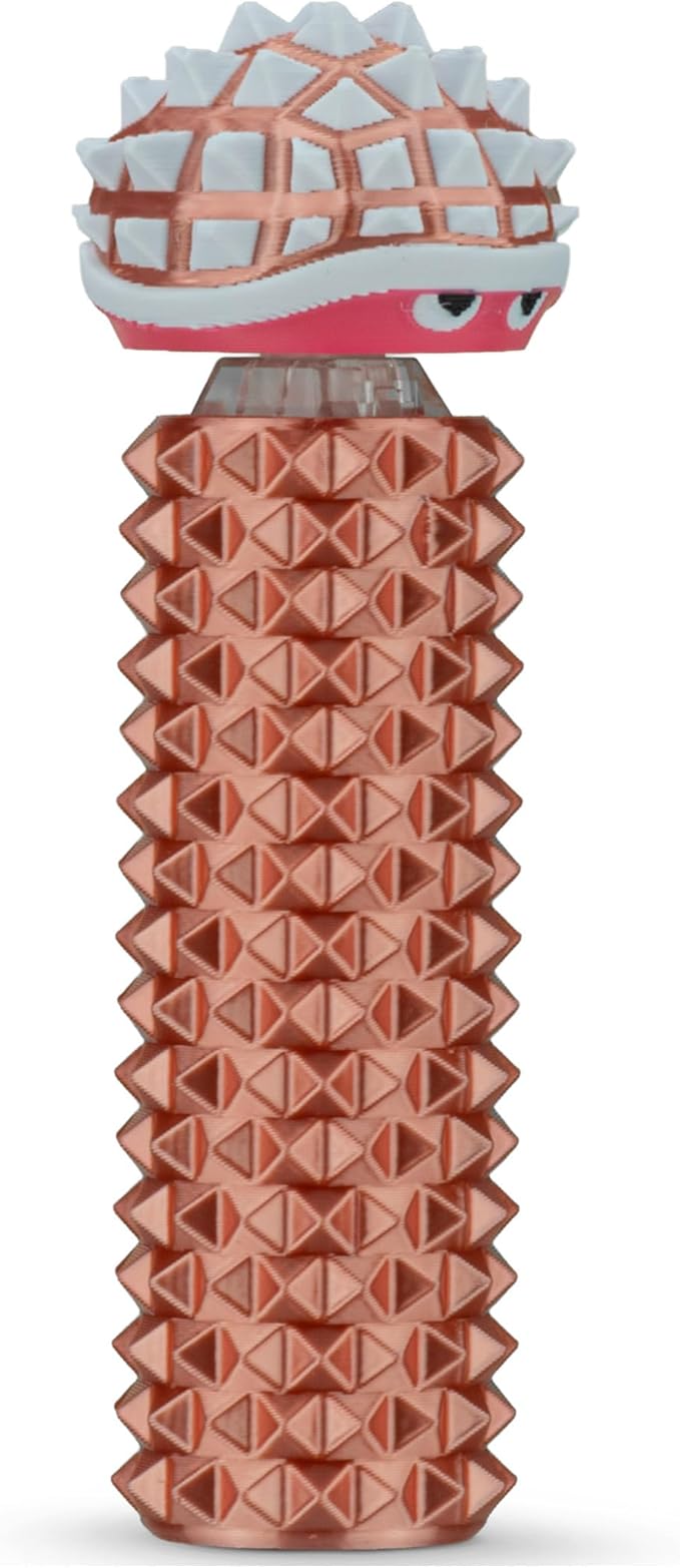 Shelly - Sensory Fidget Toy, Textured Pain Stim Device, Stress Relief for Focus and Concentration (Neon Rosé)