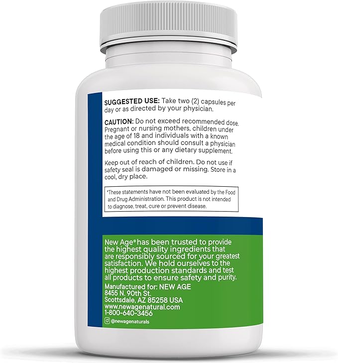 NEW AGE AREDS 2 Eye Vitamins - Lutein, Zeaxanthin, Bilberry, Astaxanthin Mineral Vision Supplement - 180 Count