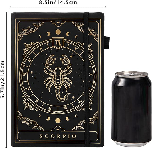 TIEFOSSI Constellations Dotted Journal Notebook-A5 Writing journals with 100gsm 400pages Paper, Hardcover Bullet Organizers Notebook for Women, Men, Teens (Scorpio)