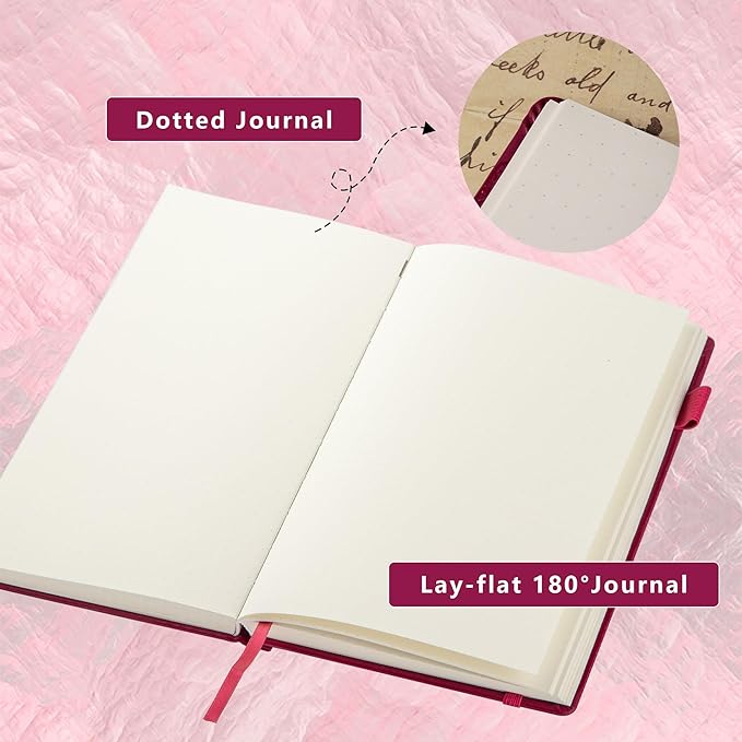 TIEFOSSI Constellations Dotted Journal Notebook-A5 Writing journals with 100gsm 400pages Paper, Hardcover Bullet Organizers Notebook for Women, Men, Teens (Taurus)