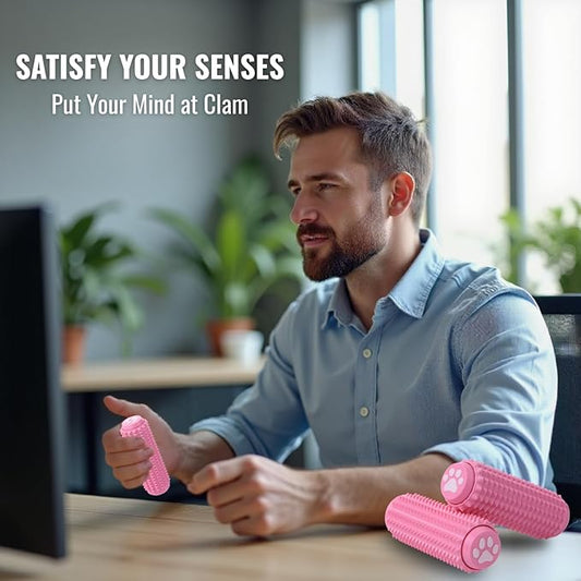 2PCS Little Ouchies Fidget with Cat Dog Paw Button, Sensory Pain Stim Fidget Toys for Adults & Teens, Anxiety and Stress Relief Items, Spiky Grippy Stim Tool, Portable ADHD Autism Fidget Clicker