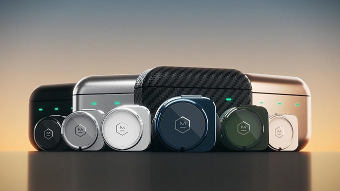 Master and Dynamic MW09 True Wireless Earphones Bluetooth Noise Cancelling Headphones/Earbuds Gunmetal/Silver