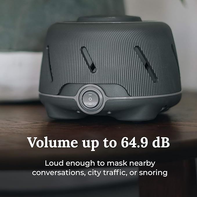 Yogasleep Dohm (Gray) The Original White Noise Machine, Relaxing Natural Sound from a Real Fan, Noise Cancelling for Office Privacy, Sleep Aid for Adults & Baby, Travel Size Pink Noise Machine