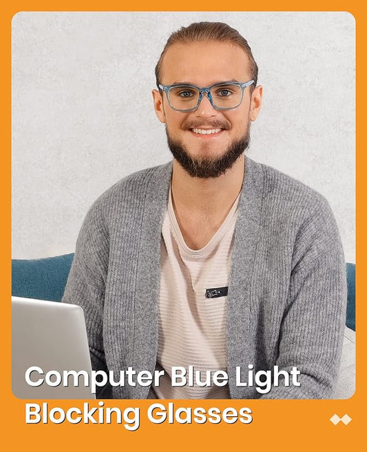 Cyxus Blue Light Glasses for Men Women Reduce Eye Strain UV Blocking for Computer Screen 8082