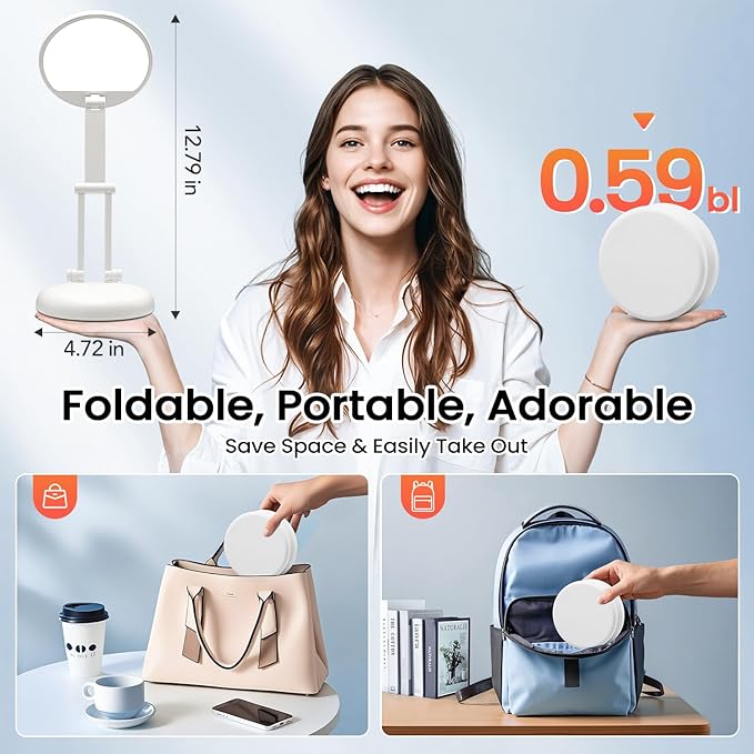 One Fire Cordless Desk Lamp for College Dorm Room,Dimmable Battery Powered Lights,3600mAh Rechargeable Wireless Table Lamp,Small Mini Lamp&Portable Classroom Light for Dorm,Bed,Reading,Home,Nail,Craft