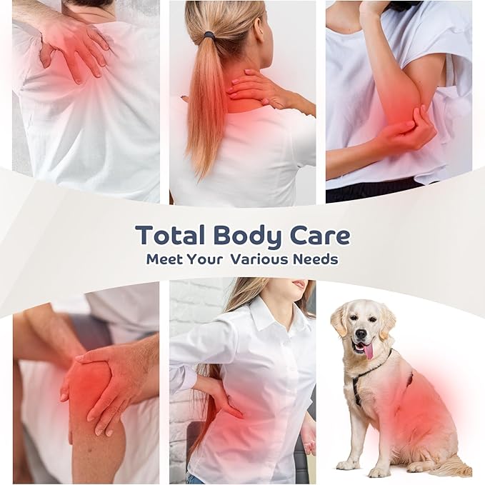 Red Light Therapy for Face and Body, Red and Blue Light Therapy Lamp with Base, 415nm Blue Light, 660nm and 850nm Near-Infrared LED Light Therapy Device for Home Use