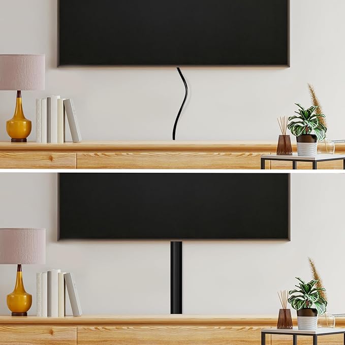 Rubber Bond TV Cord Hider Cable Protector - Strong Self Adhesive Wall Cord Cover Cable Hider - Low Profile Cable Management Wall Cord Concealer Cable Raceway