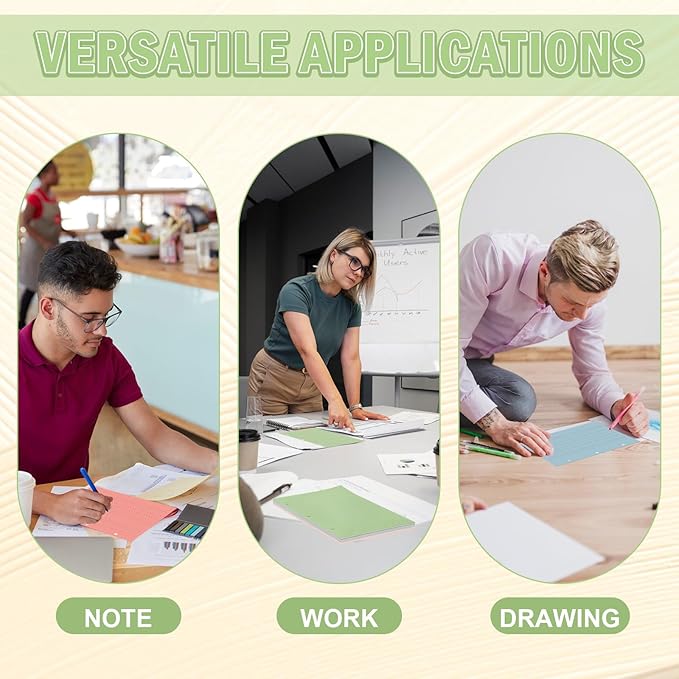 200 Sheets Half Letter 3 Hole Notebook Dot Grid Paper 5-1/2 x 8-1/2 Loose Leaf Paper for Mini Binder Colored Dotted Graph Paper Bulk Dotted Paper Refills for Planner Inserts for School Office