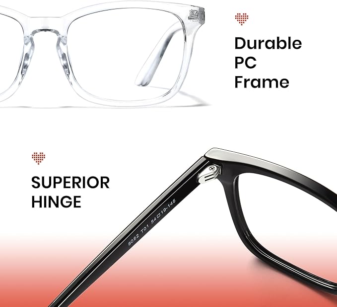 Cyxus Blue Light Glasses for Men Women Reduce Eye Strain UV Blocking for Computer Screen 8082