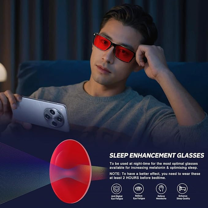 ANYLUV Blue Light Glasses Men Woman, Blue Light Blocking Glasses for Computer Gaming, Eye Strain Relief Eye Protection