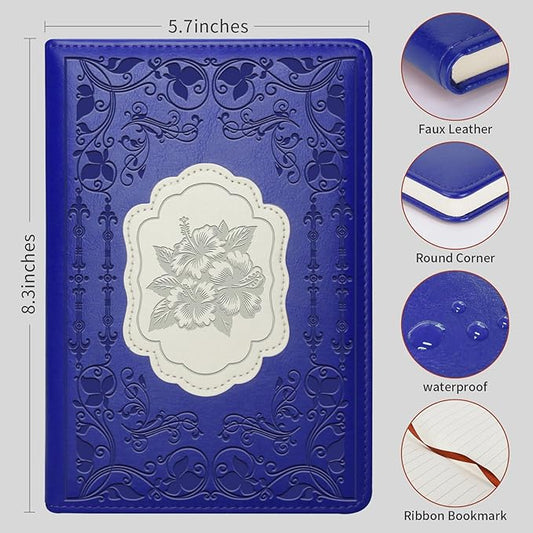 Hibiscus Gift Hibiscus Writing Journal Notebook Hibiscus Flower Gift Hawaiian Flowers A5 Travel Notebook Flower Fan Gift(hibiscus-Purple)