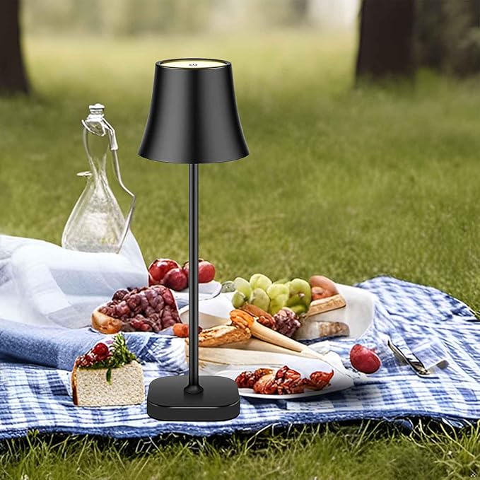 Table Lamps for Living Room Set of 2: Bedside Lamps for Nightstand: 5400mAh 72 Hours Battery Operated Rechargeable Cordless Table Lamp for Bedroom LED Dimmable Wireless Touch Desk Lamp