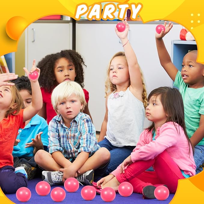 12 Pcs Pink Foam Stress Ball Squeeze Stress Relief Balls for Kids and Adults Hand Exercise Sensory Relief Toys for Anxiety ADHD Autism (Pink)