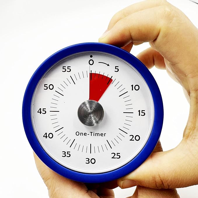 Kitchen Timer for Cooking, Visual Timer for Kids with Alarm & Silent Operation, Digital Timers for Classroom Teacher, 60-Minute Countdown Time Management Tool,Magnetic