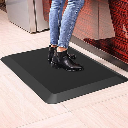 1" Extra Thick Anti Fatigue Floor Mat,Kitchen Mat, Standing Desk Mat – Comfort at Home, Office, Garage - Advanced PU Foam - NOT PVC (Black, 40" L x 20" W)