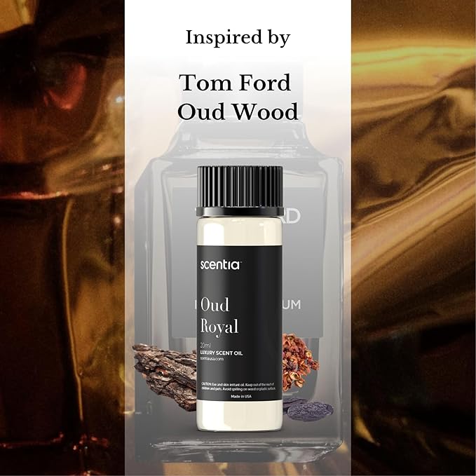 Oud Royal Hotel Diffuser Oil 20 ml | Oud Royal for Scent Diffuser | Luxurious Aroma, Niche Scent, Cardamom, Rosewood & Oud | 20ml Aromatherapy Fragrance