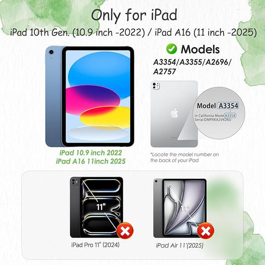 PandaShield 2-Pack Paper-feel Screen Protector Easy-Installation Box for iPad 11th/10th Gen. A16 (11/10.9 Inch, 2025/2022),Matte,Write like on Paper,Bubble Free,Scratch Resistant,Apple Pencil Support