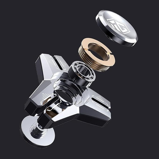 INNÔPLUS Fidget Spinner, Sturdy Stainess Steel Construction Metal Fidget Spinner, Hand Fidget Spinners, Delivers Smooth and Long Spin Times, for Stress Relief, Focus Enhancement, Anxiety Reduction