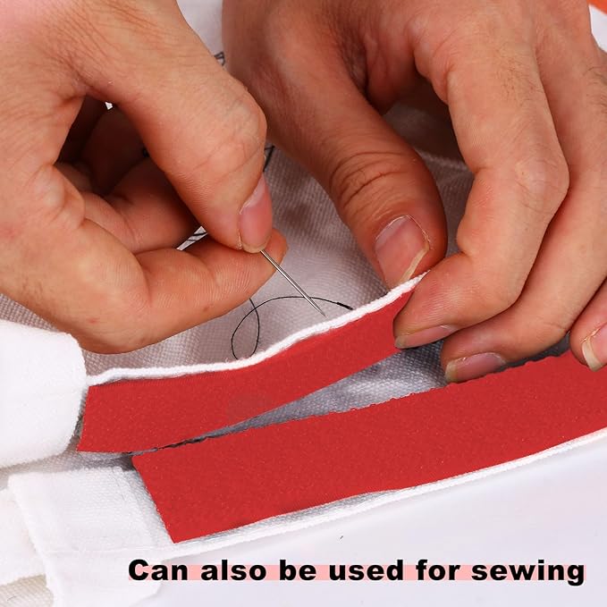 1"x16ft Hook and Loop Straps with 25 Metal Buckles, Adjustable Fastening Cable Straps, Cut-to-Length Cinch Strap, Reusable Nylon Securing Cord Ties for Organizer or Storage, 1 inch Wide,Red