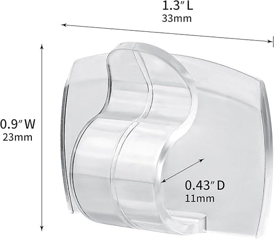 40 Large Clips+48 Strips, Indoor Large Clear Cord Clips with Adhesive Strips, Damage-Free Wall Hooks for Hanging, Removable Cable Clip for Electrical Cables, Lights and Decorations