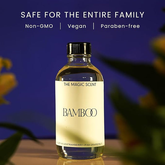 Bamboo Diffuser Oil - Hotel & Home Luxury Scents Inspired by The Four Seasons, Bora Bora - Diffuser Oil Scents for Home Designed for Use in All Diffusers - 8.5 fl oz, 250 mL