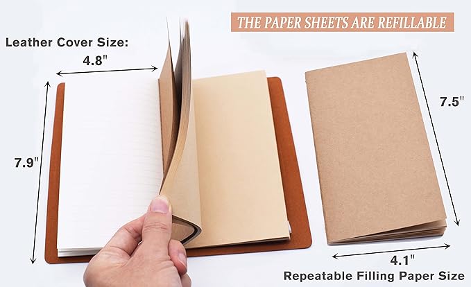 FYSIA Retirement Journal-Happy Retirement Gifts-Retirement Appreciation Gift-Retired-for Boss,Co-workers,Best Friends-Refillable Travel Photo Diary Notebook Gift