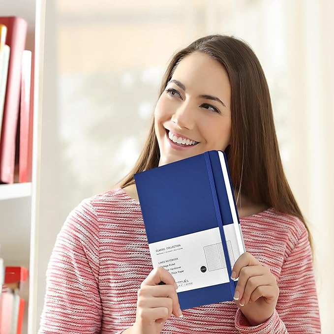 Coopay 12 Pack A5 Journal Notebooks Bulk, 160 Pages, 100GSM Thick Paper, 8.3 x 5.5 inch Hardcover Lined Leather Journals for Writing Office School Business Work Men Women (Multicolor)