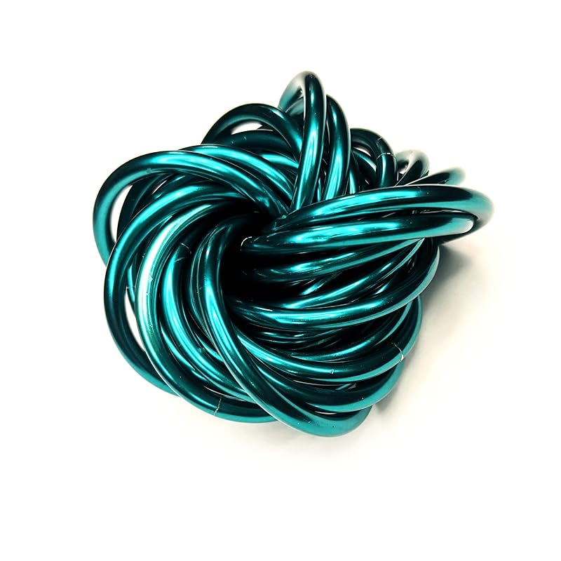 Möbii Fidget Ball (Solid Color): Quiet Mobius ADHD Anxiety Stim Stress Relief Toy Tool for Home Travel Office or Desk (XL(Daydream), Full, Deep Sea)