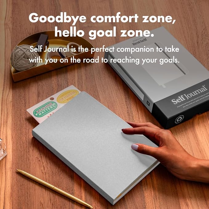 BestSelf 13-Week Self Journal & Goal Planner β Undated Daily ADHD-Friendly Journal for Men & Women | Productivity, Gratitude, Reflection & Habit Tracker | 2025 Life Organizer with Prompts, Grey Mist